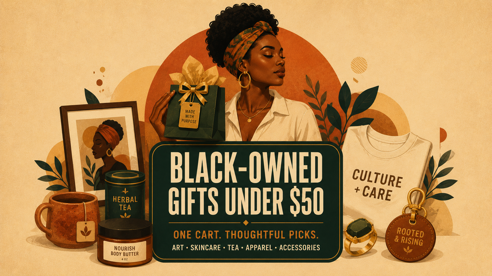 Black-owned gifts under $50: handmade body butter, art prints, jewelry and Haitian chocolate