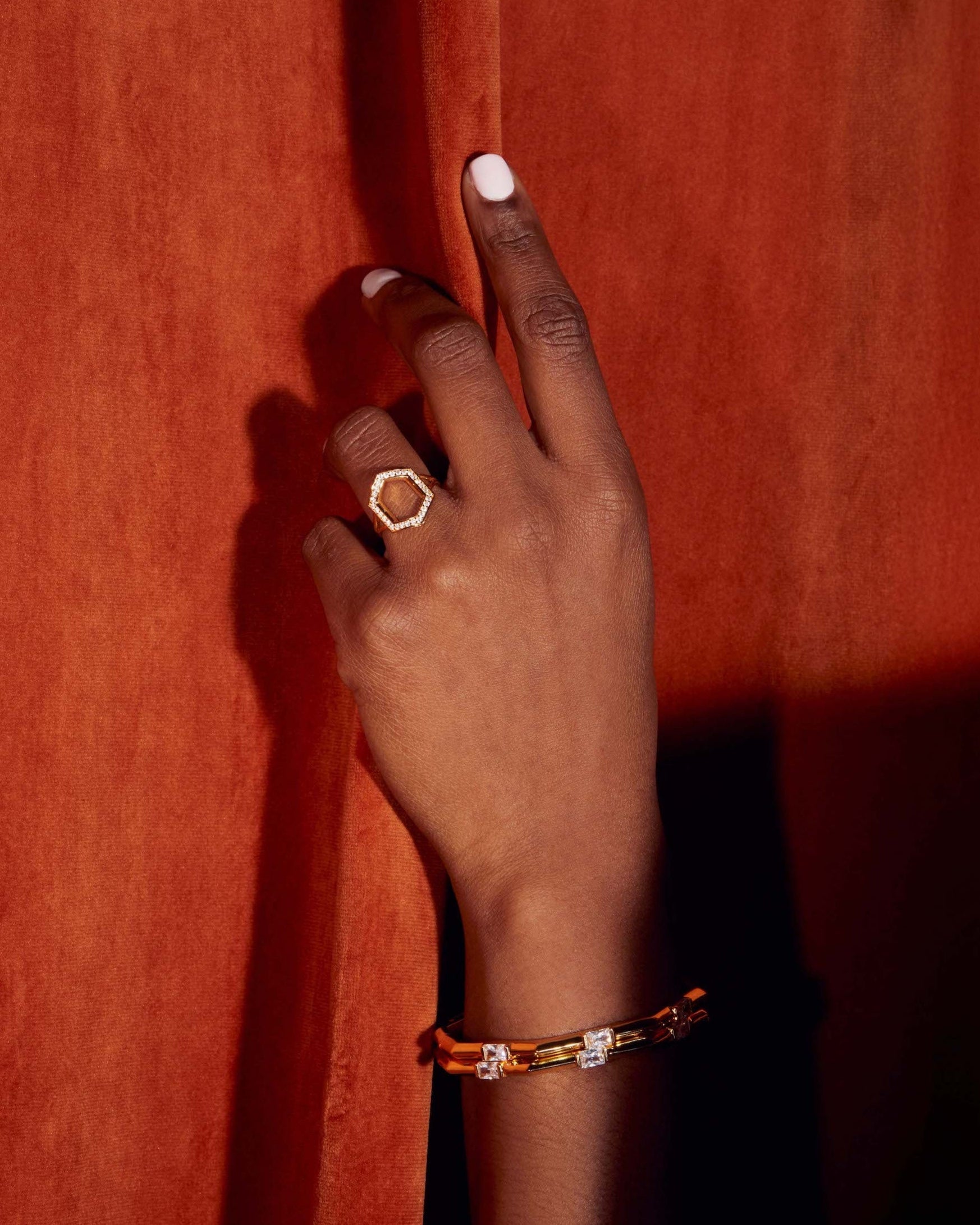 Donna Ring by Ora Ana worn on the finger