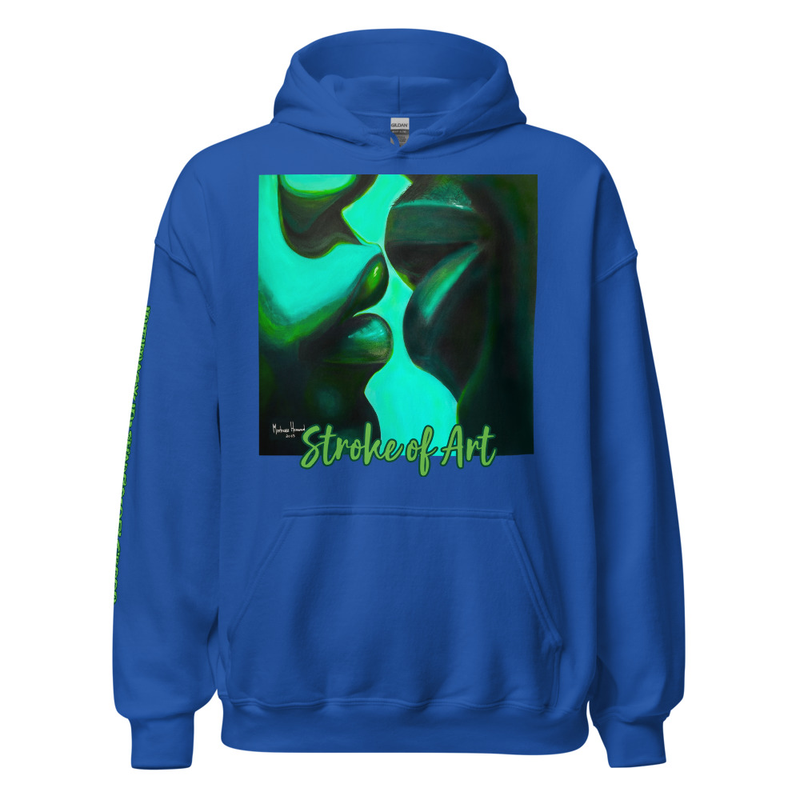 Intimacy in Shades of Green - Unisex Hoodie - Royal, 3XL image
