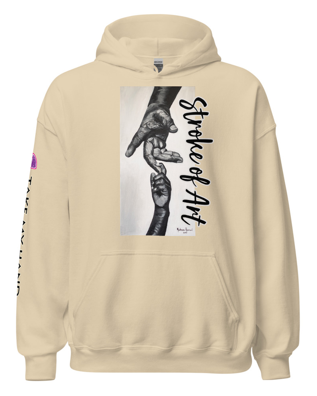 Take My Hand - Unisex Hoodie - Sand, XL image