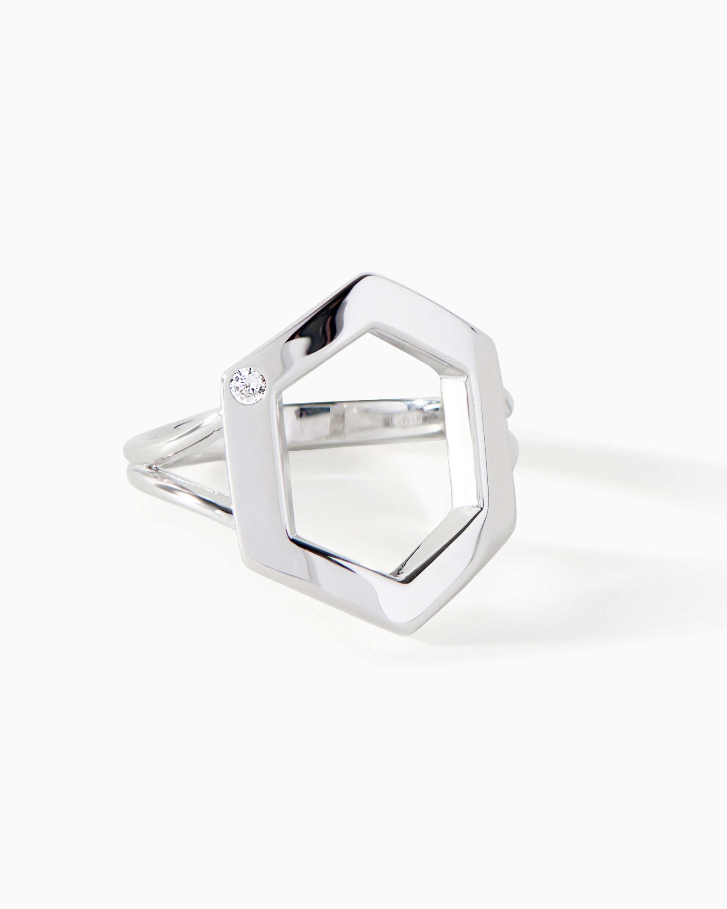 Danielle Burnish Stone Ring in gold vermeil from Ora Ana