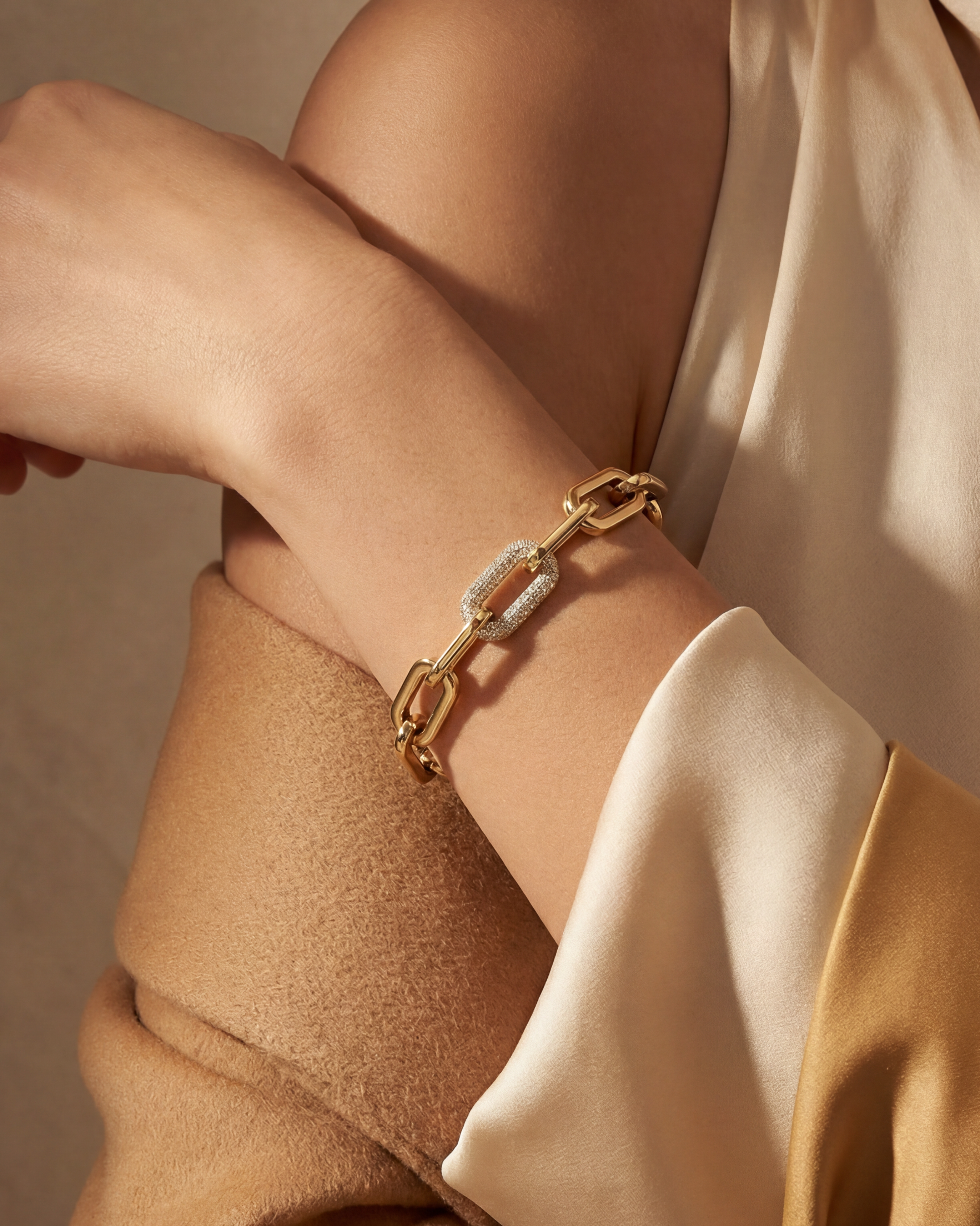 Ora Ana Daphne Link Bracelet styled on the arm