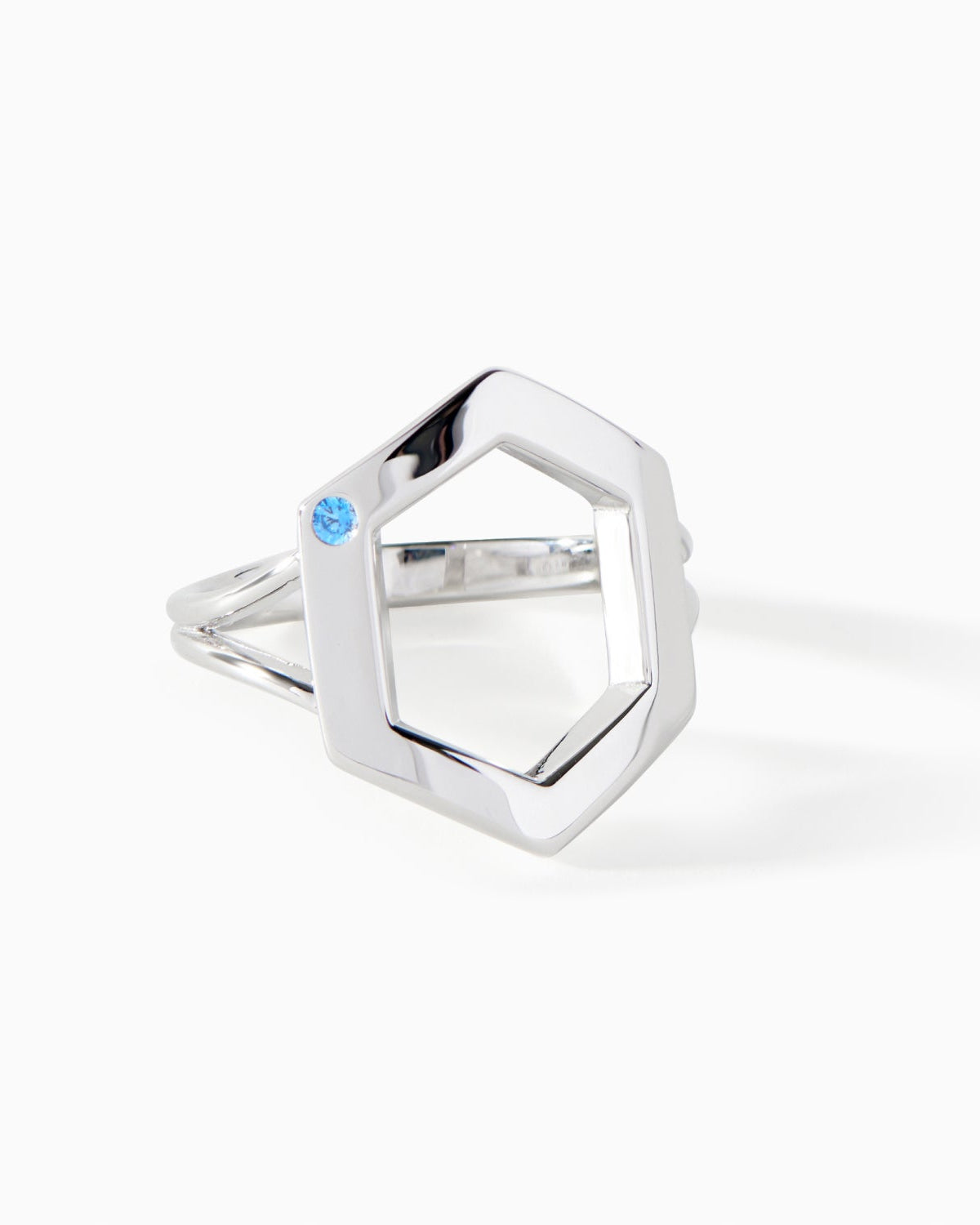 Danielle Burnish Stone Ring in sterling silver from Ora Ana