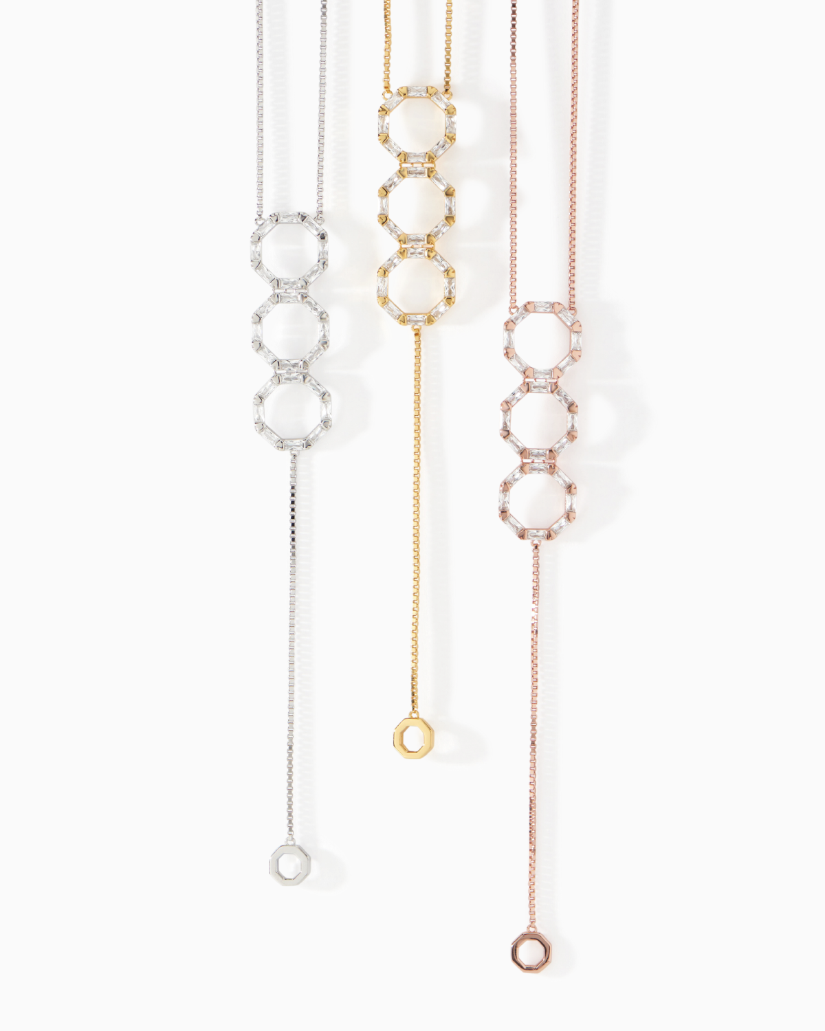 Stella Lariat Necklace in rose gold vermeil from Ora Ana