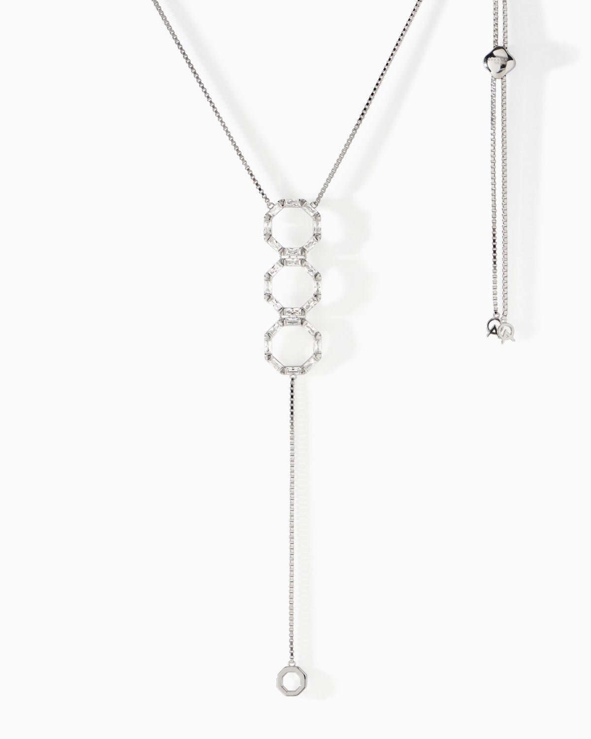 Stella Lariat Necklace in sterling silver from Ora Ana