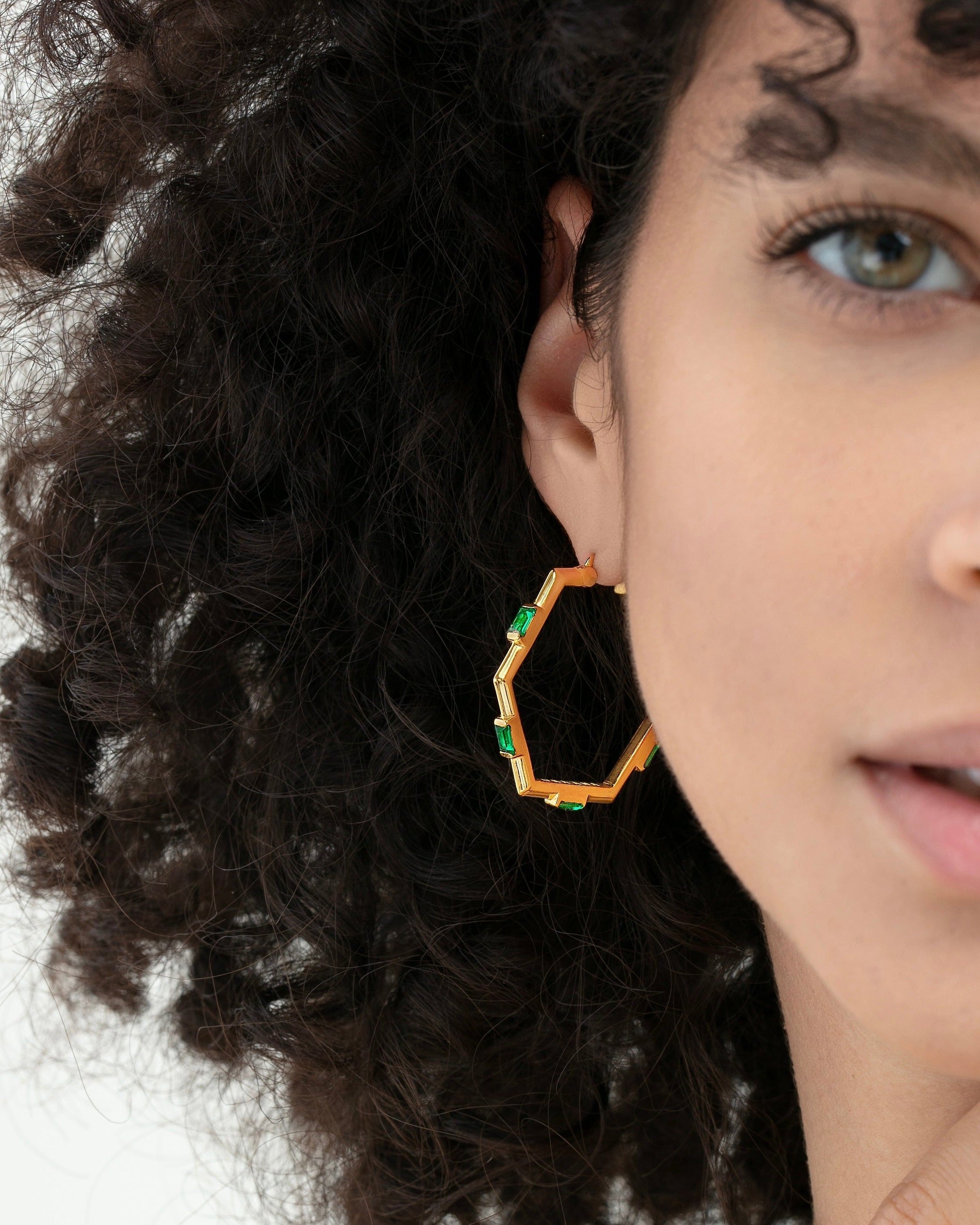 Ora Ana Claire Hoops styled with sunglasses
