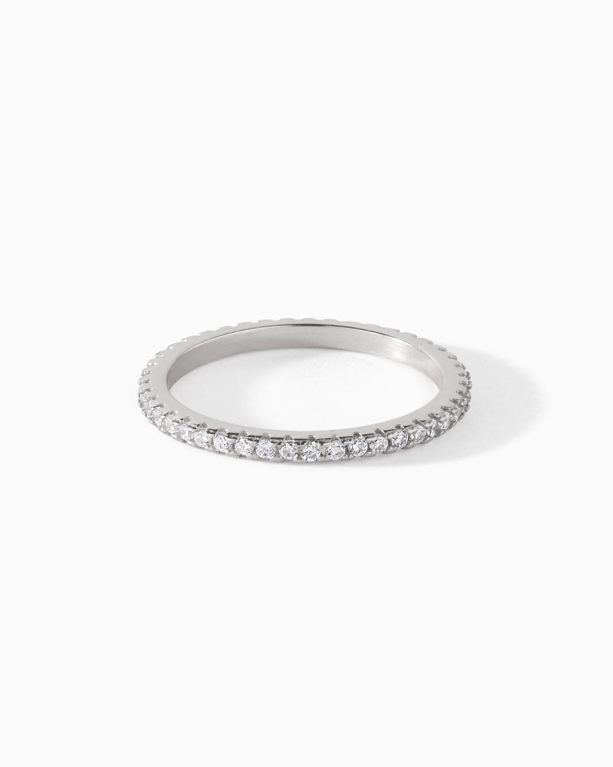 Isla Ring in sterling silver with white CZ from Ora Ana