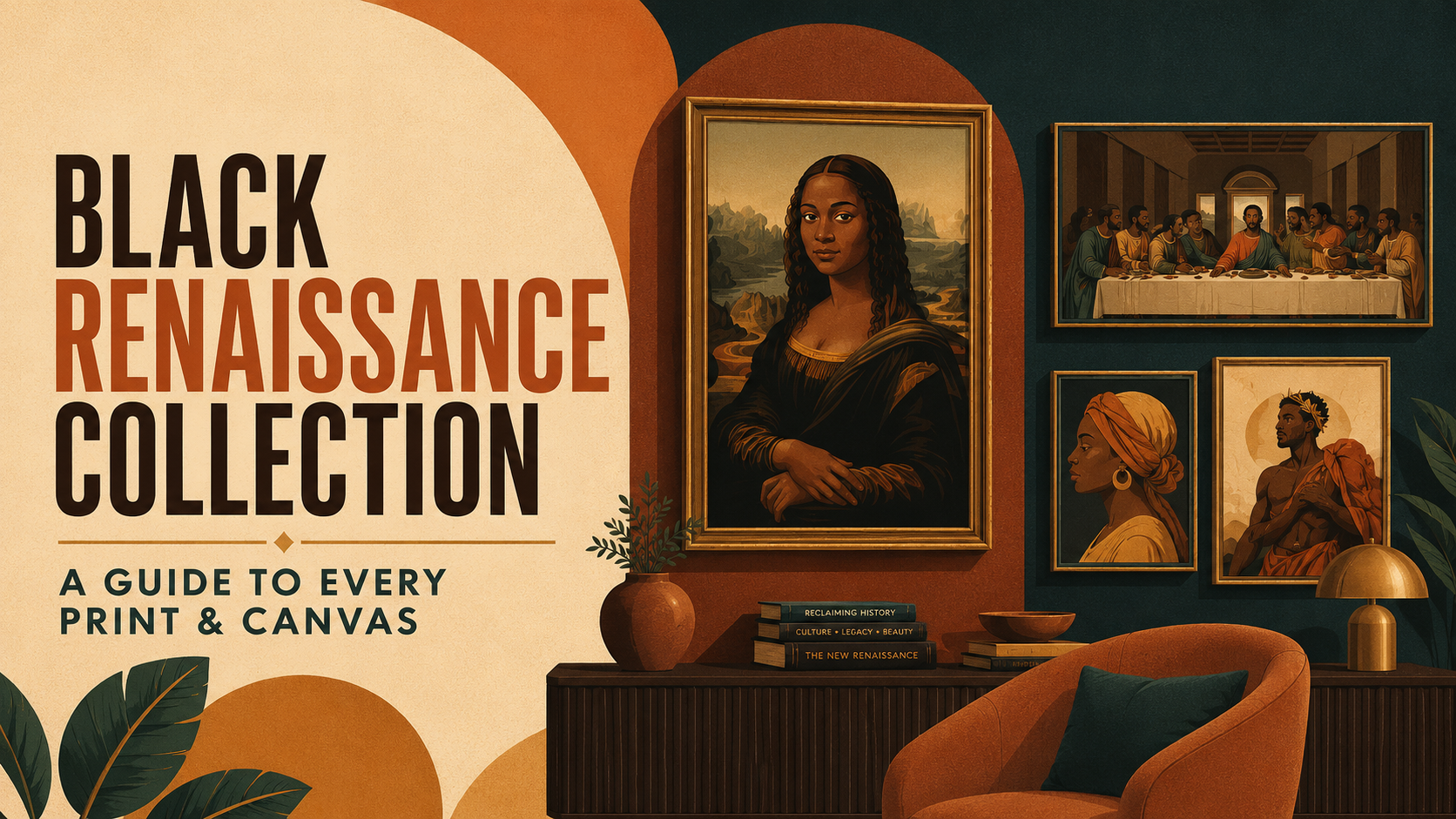 Black Wall Art for the Living Room: The Renaissance, Reimagined