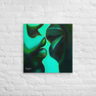 Intimacy in Shades of Green - Canvas - 24″×24″ image