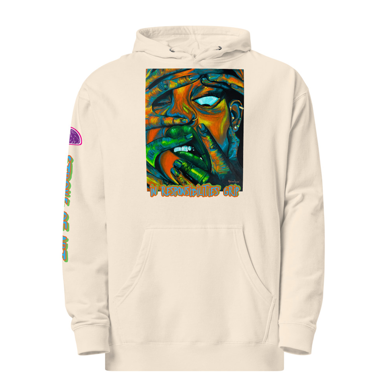 In Responsibilities' Grip -  Unisex  Hoodie - Bone, M image