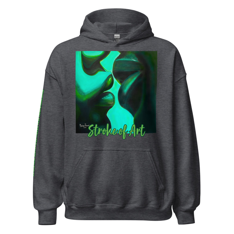 Intimacy in Shades of Green - Unisex Hoodie image 8