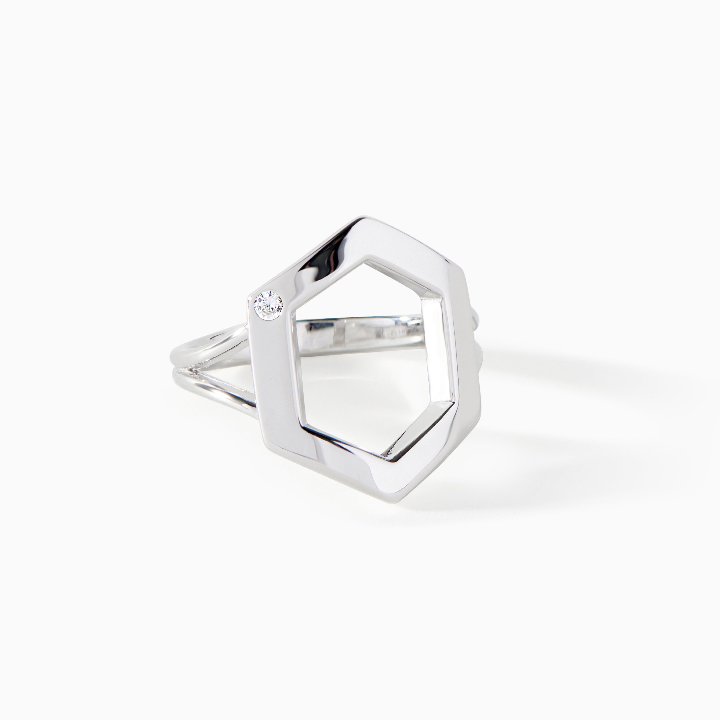 Danielle Burnish Stone Ring in gold vermeil from Ora Ana