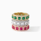 All Ora Ana Crystalline Ring stone colors shown together