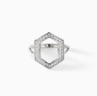 Donna Ring in sterling silver with white CZ from Ora Ana