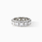 Crystalline Ring in a silver finish with white CZ from Ora Ana