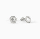 Helena Stud Earrings in sterling silver from Ora Ana