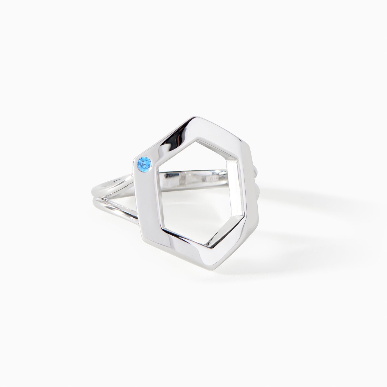 Danielle Burnish Stone Ring in sterling silver from Ora Ana