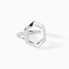 Danielle Burnish Stone Ring in sterling silver from Ora Ana