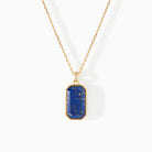 Tessa Tag Necklace with a lapis pendant from Ora Ana