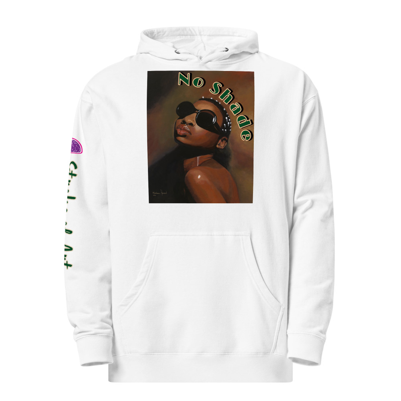 No Shade - Unisex Hoodie - White, L image