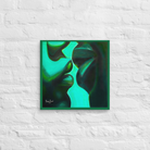 Intimacy in Shades of Green - Canvas - 16″×16″ image