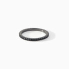 Isla Ring in black finish with black CZ from Ora Ana