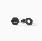 Olivia Stud Earrings in black finish with white CZ from Ora Ana