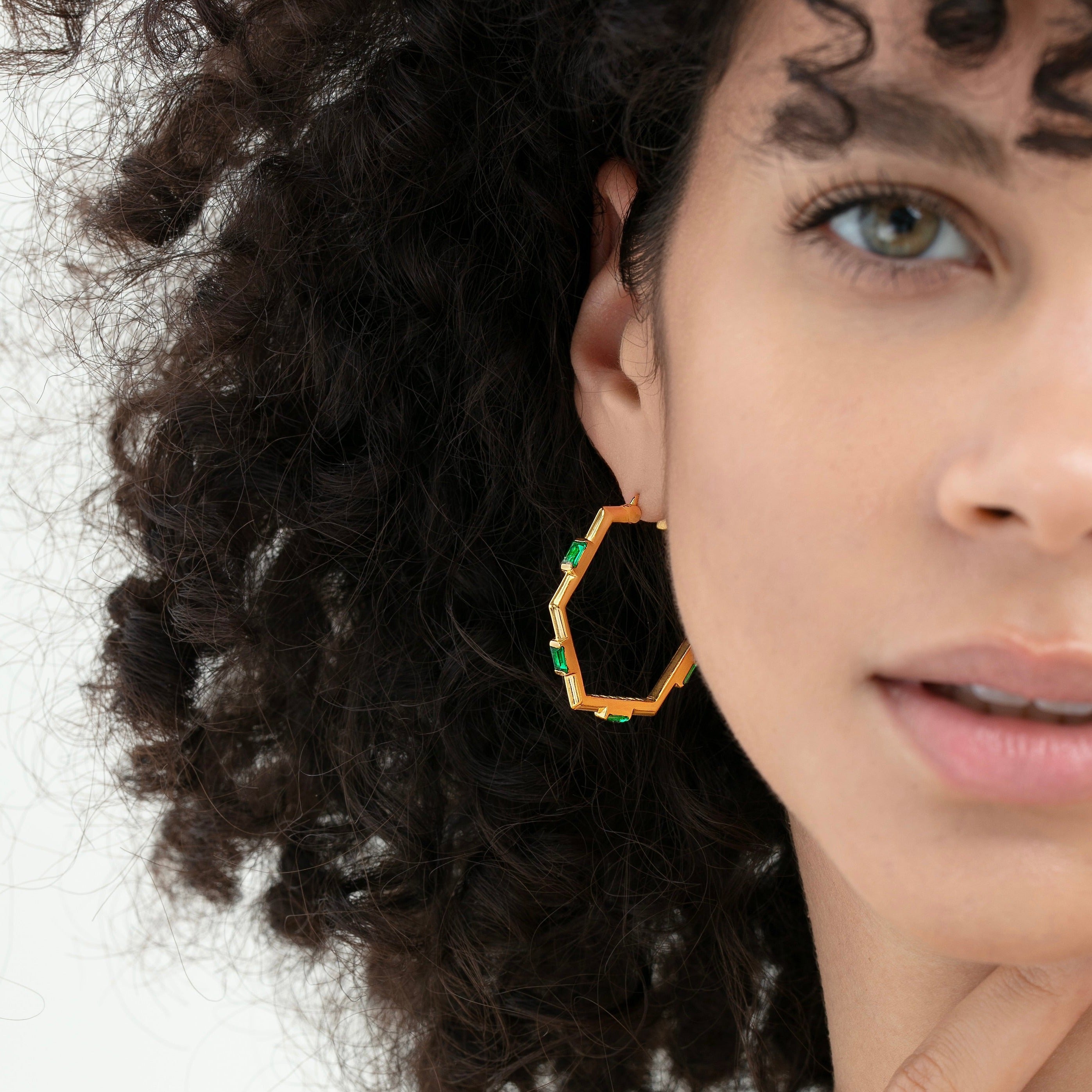 Ora Ana Claire Hoops styled with sunglasses