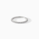 Isla Ring in sterling silver with white CZ from Ora Ana