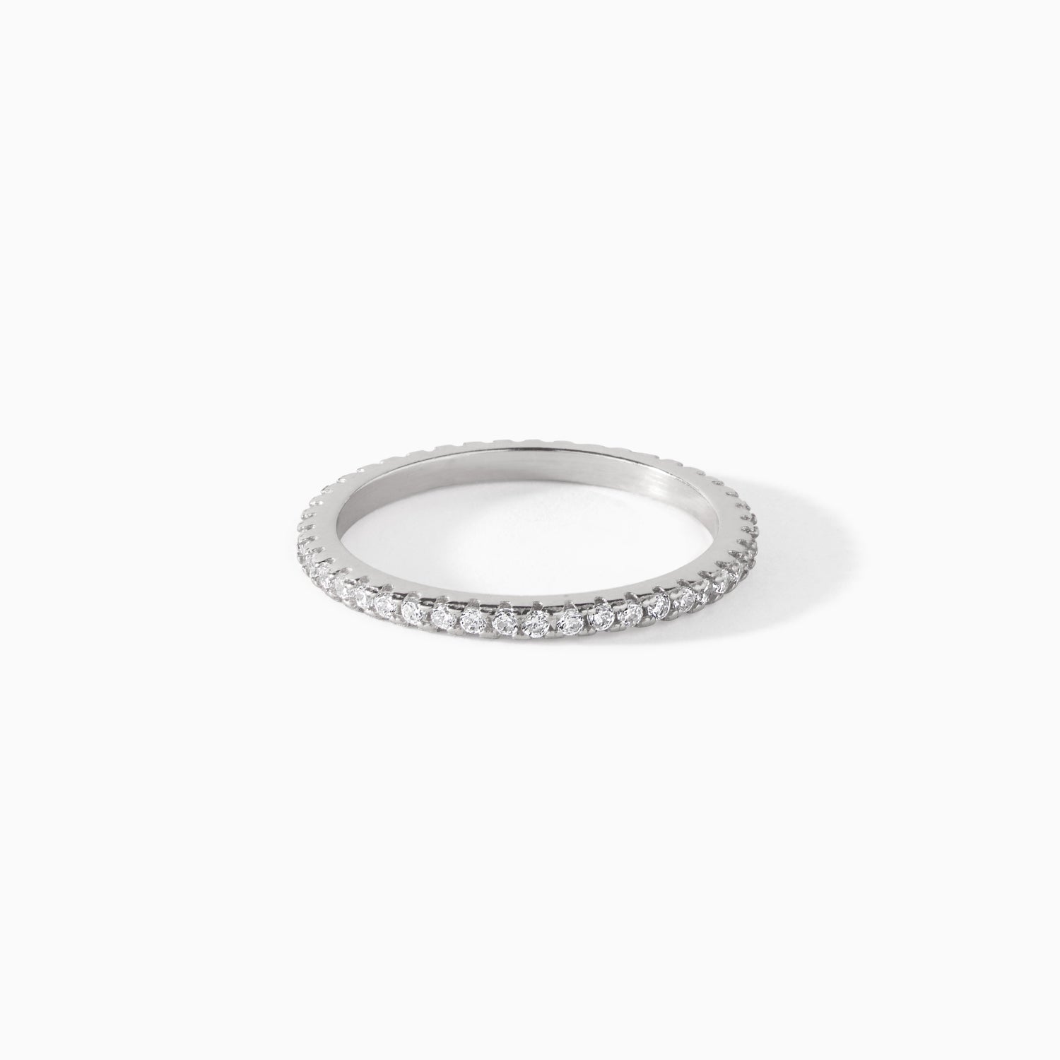 Isla Ring in sterling silver with white CZ from Ora Ana