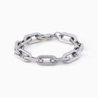 Detail of the polished links on the Ora Ana Daphne Link Bracelet