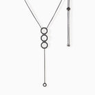 Stella Lariat Necklace in black finish from Ora Ana